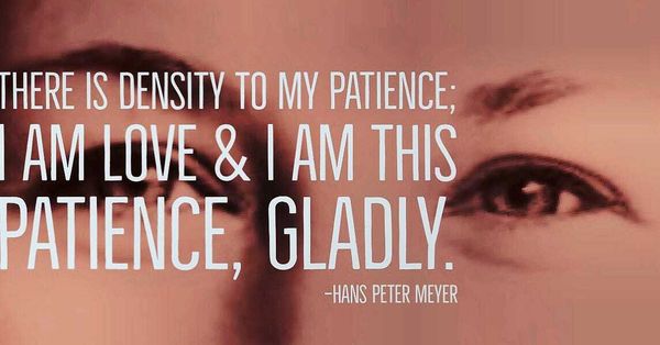 KNOWING PATIENCE